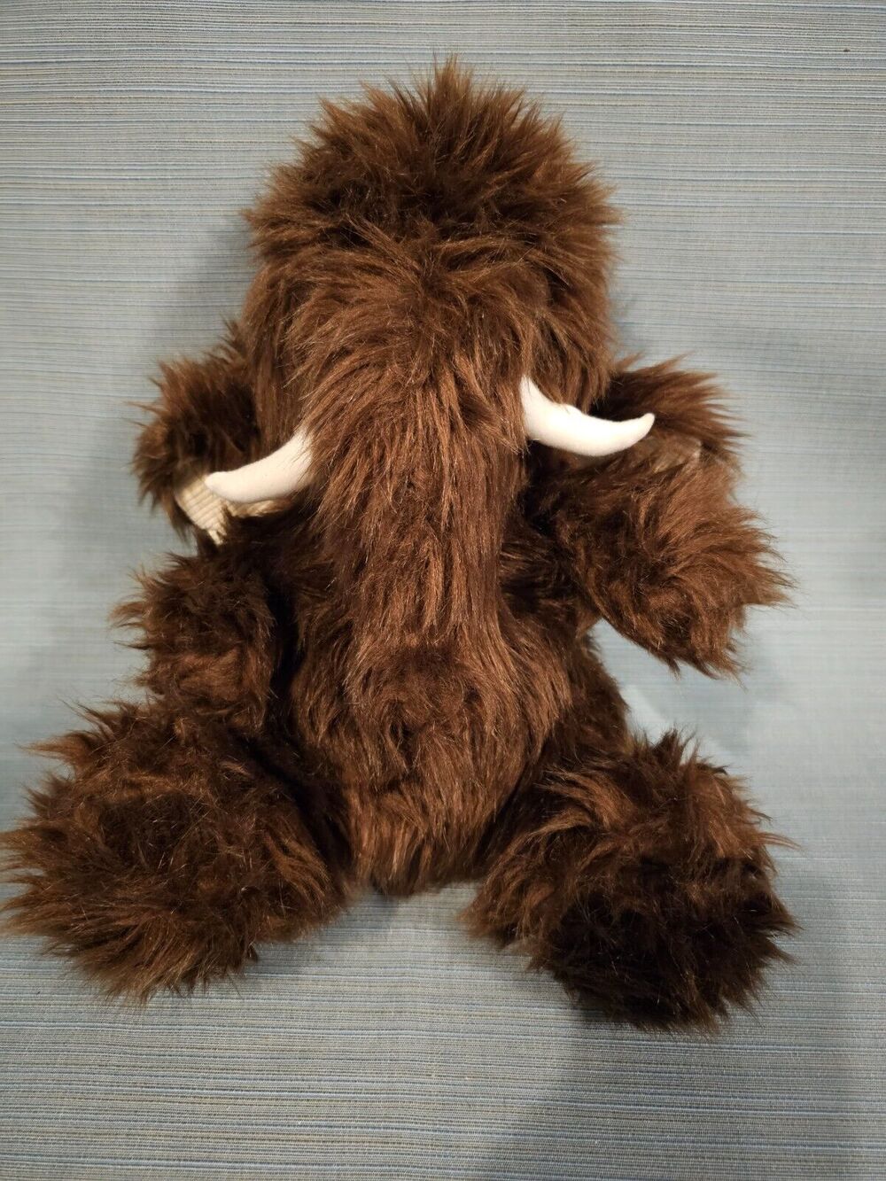 Dan Dee Woolly MAMMOTH Plush Stuffed Animal Sitting Down 13" Corduroy Ears